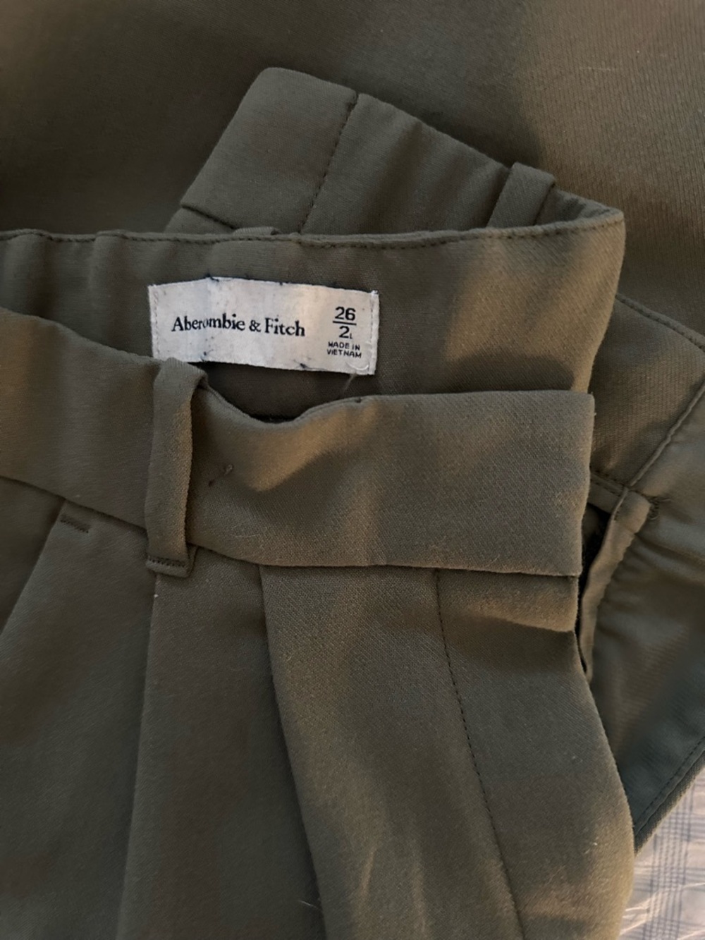 Abercrombie & Fitch Olive Green Women’s Wide Leg Trousers